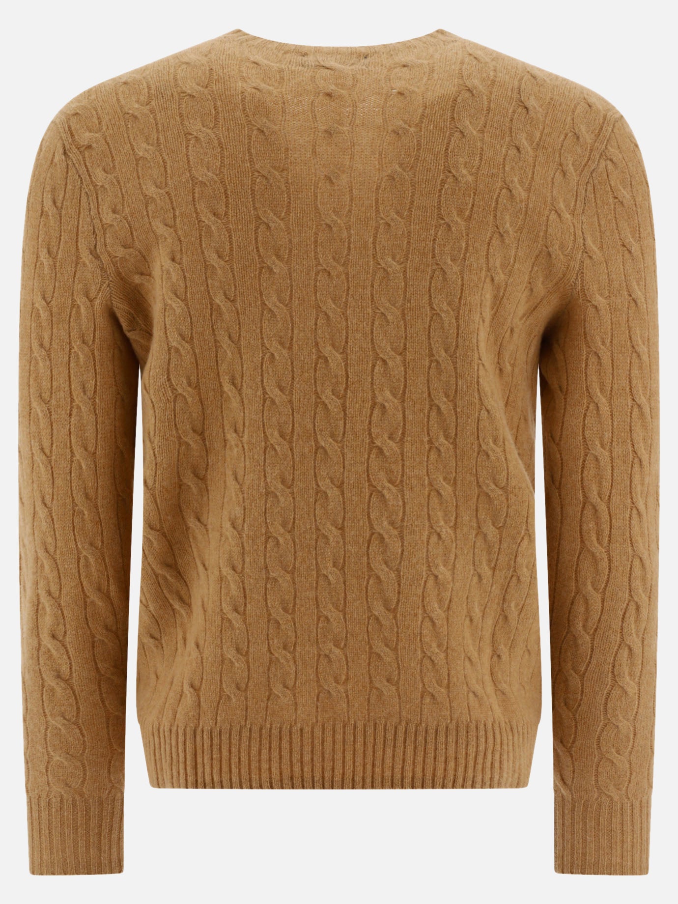 Polo Ralph Lauren "Pony" cable-knit sweater Beige