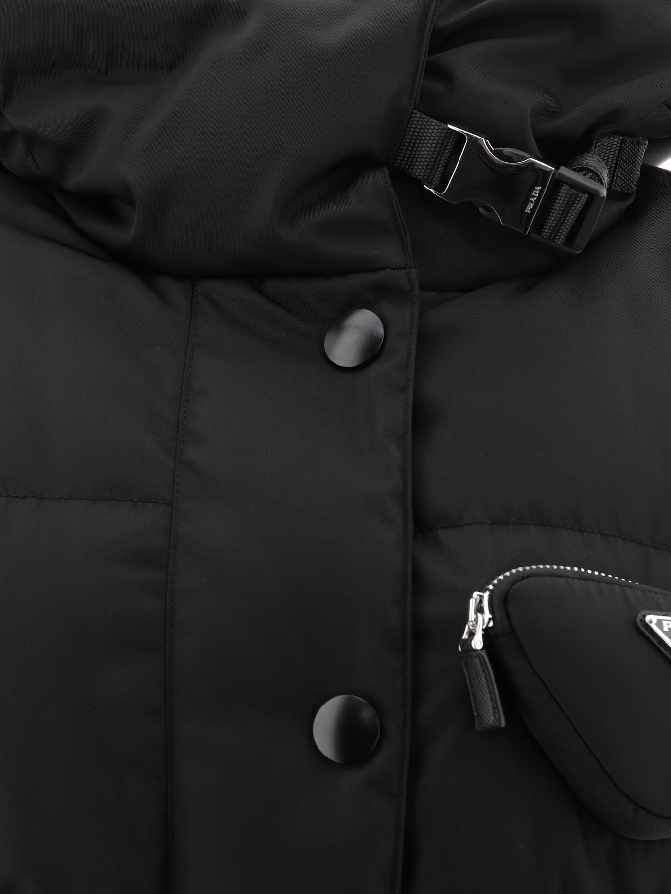 Down jackets Solid colour  Black - Prada Women | PDP | VIETTI Online Store | thumbnail_3