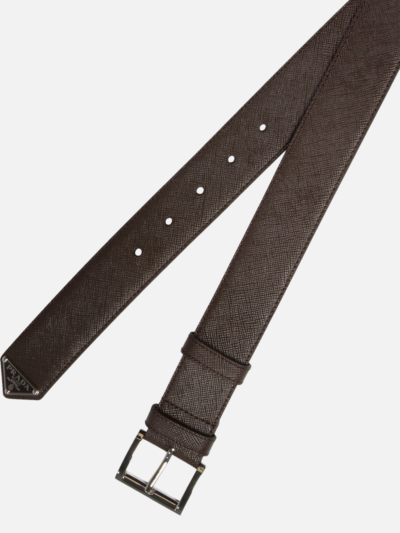 Leather belts 100% calf leather  Brown - Prada Men | PDP | VIETTI Online Store | thumbnail_2