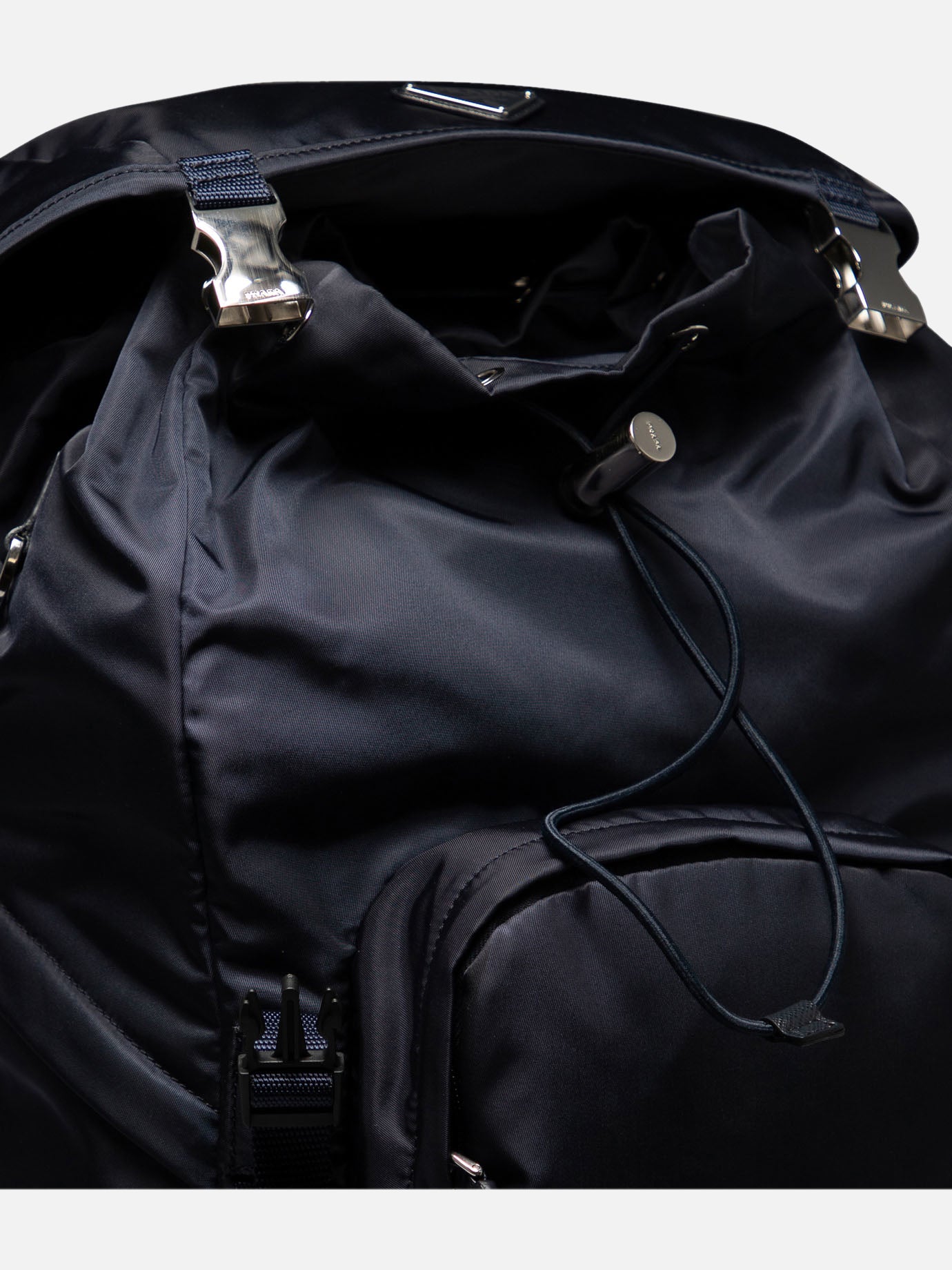 Re-Nylon backpack with Saffiano details