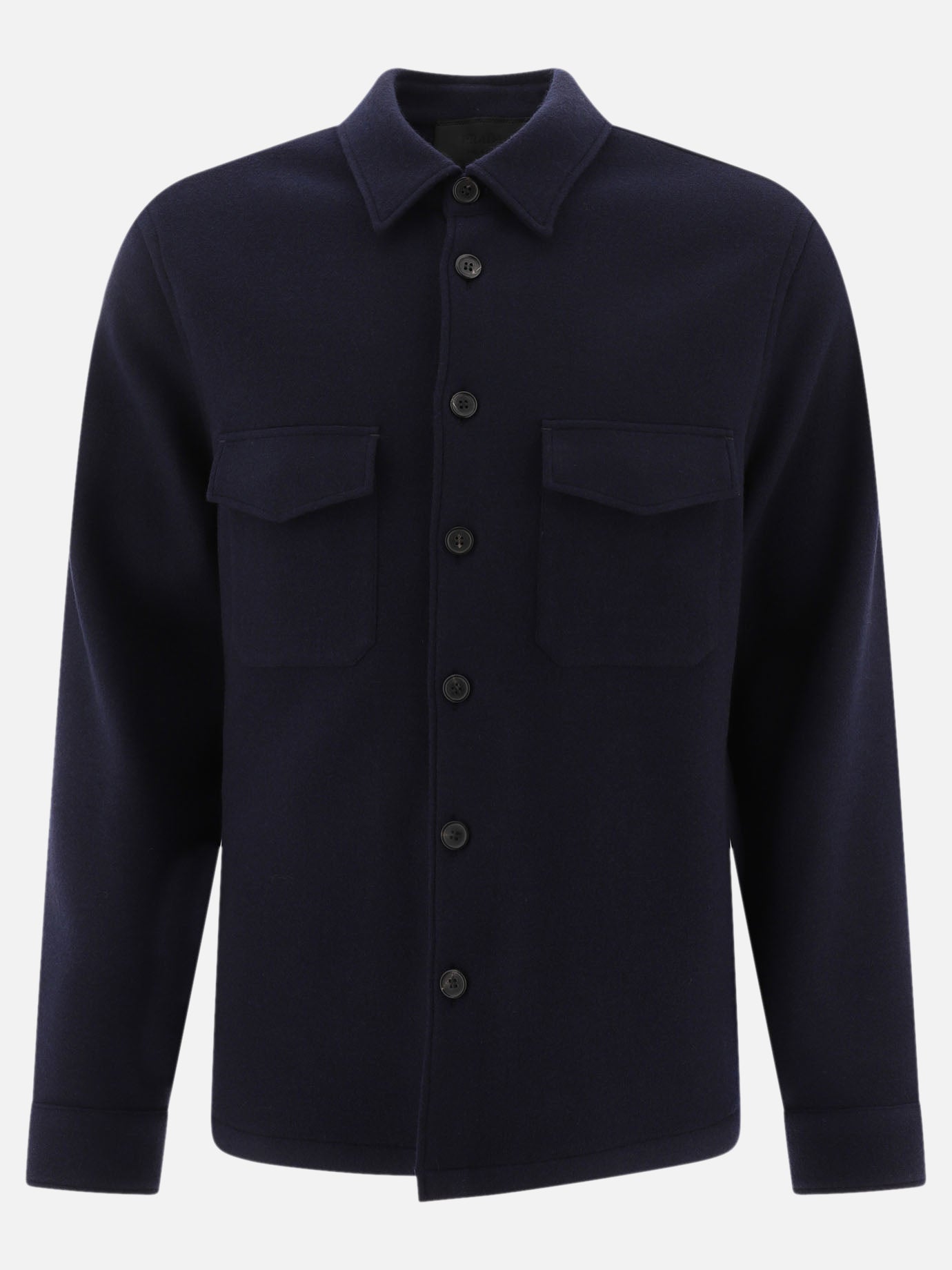 Overshirt jackets Solid colour  Blue - Prada Men | PDP | VIETTI Online Store | thumbnail