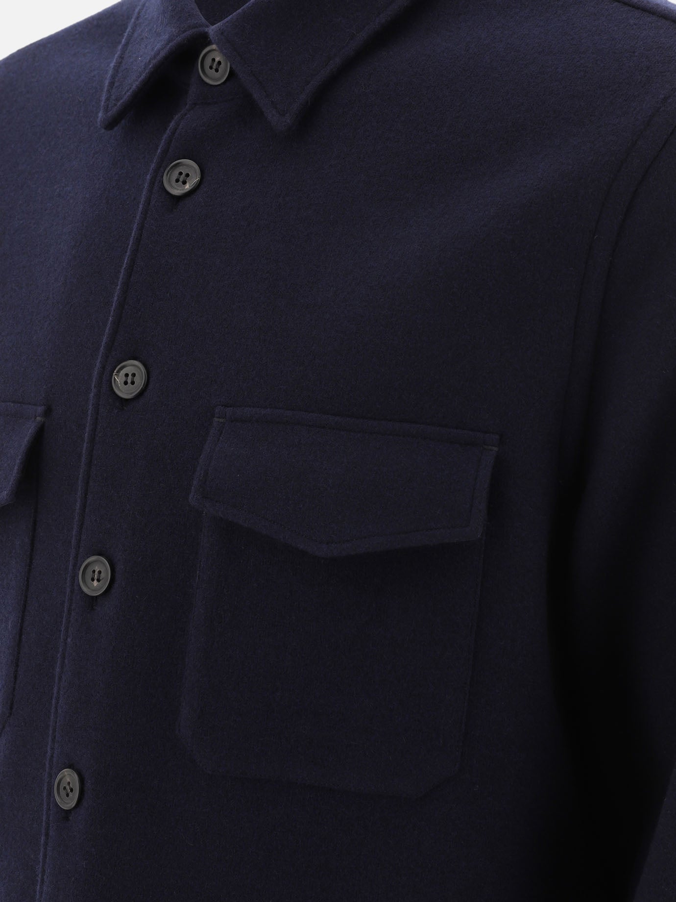 Overshirt jackets Solid colour  Blue - Prada Men | PDP | VIETTI Online Store | thumbnail_4