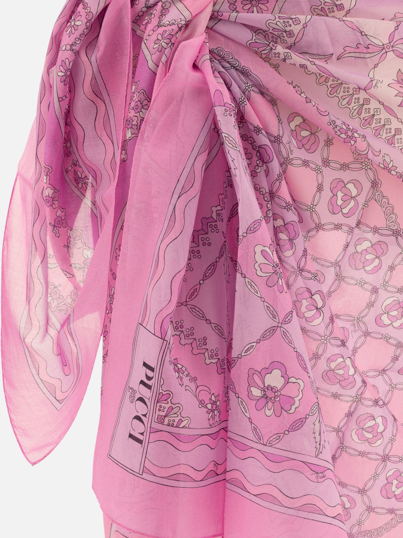 Pucci Festa-print pareo Pink