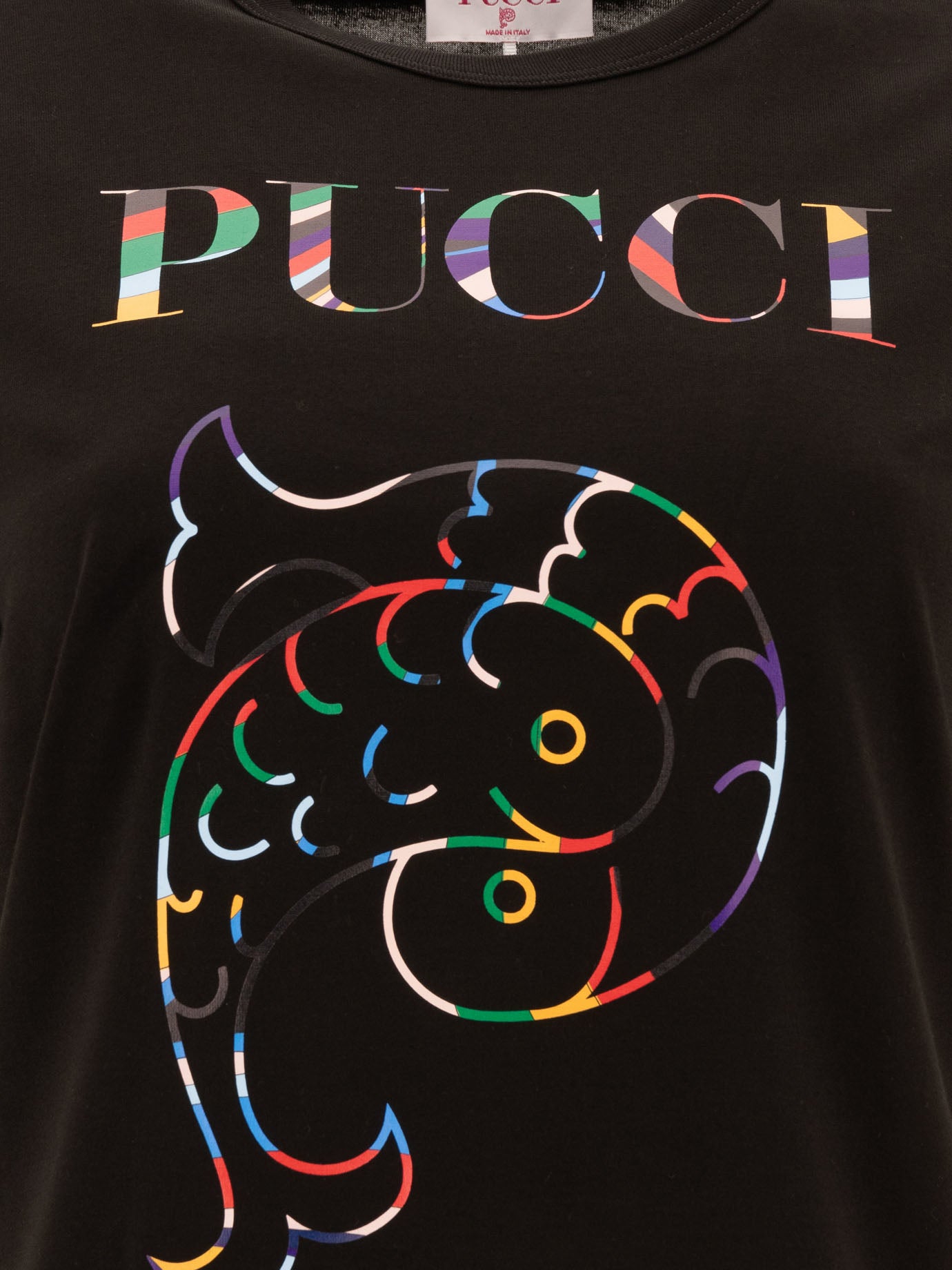 Pucci T-shirt with logo Black