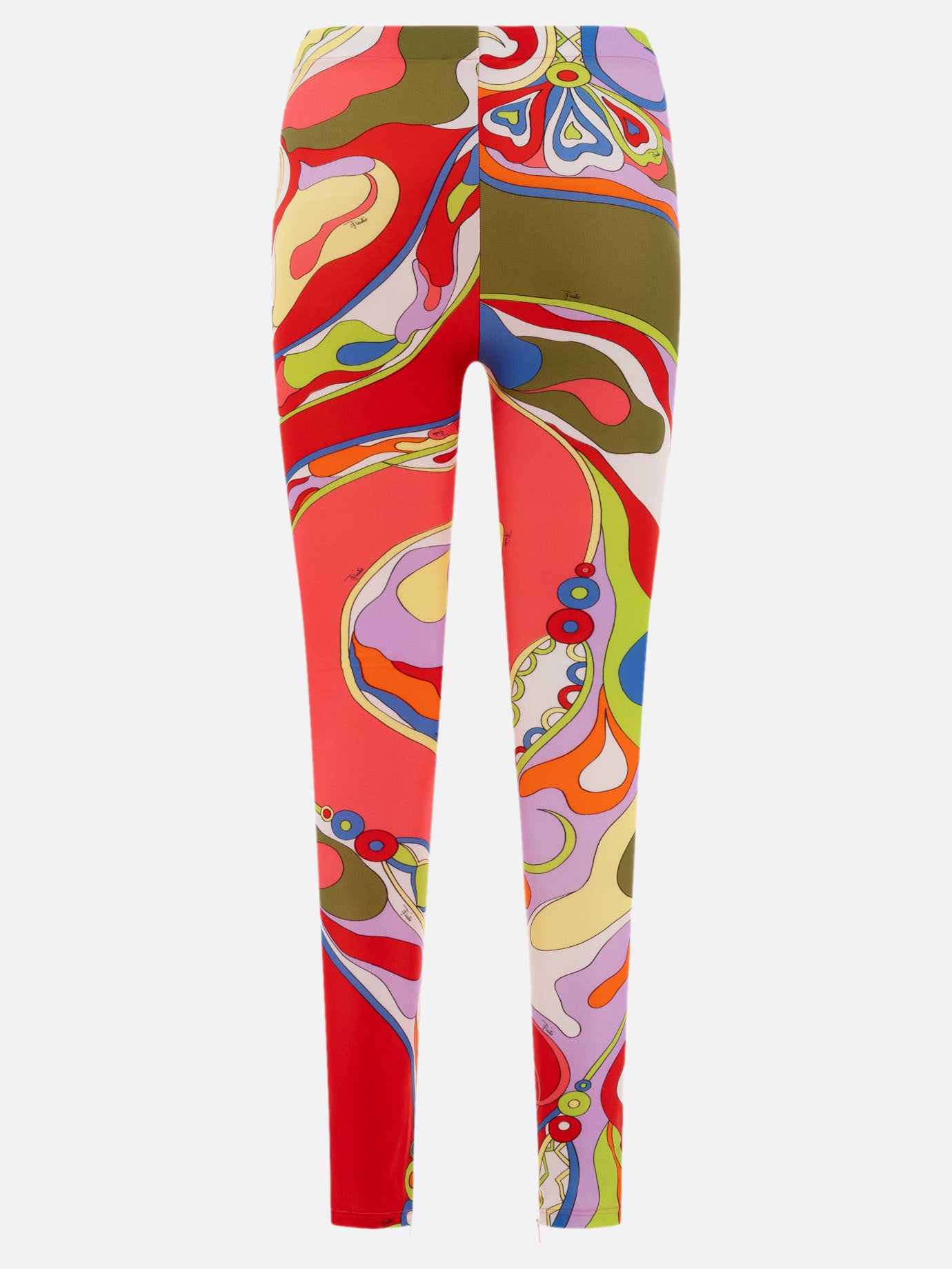 Pucci Orchidee-print leggings Green