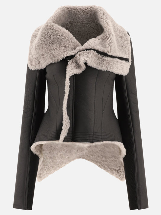 Leather jackets Solid colour  Black - Rick Owens Women | PLP | VIETTI Online Store 
