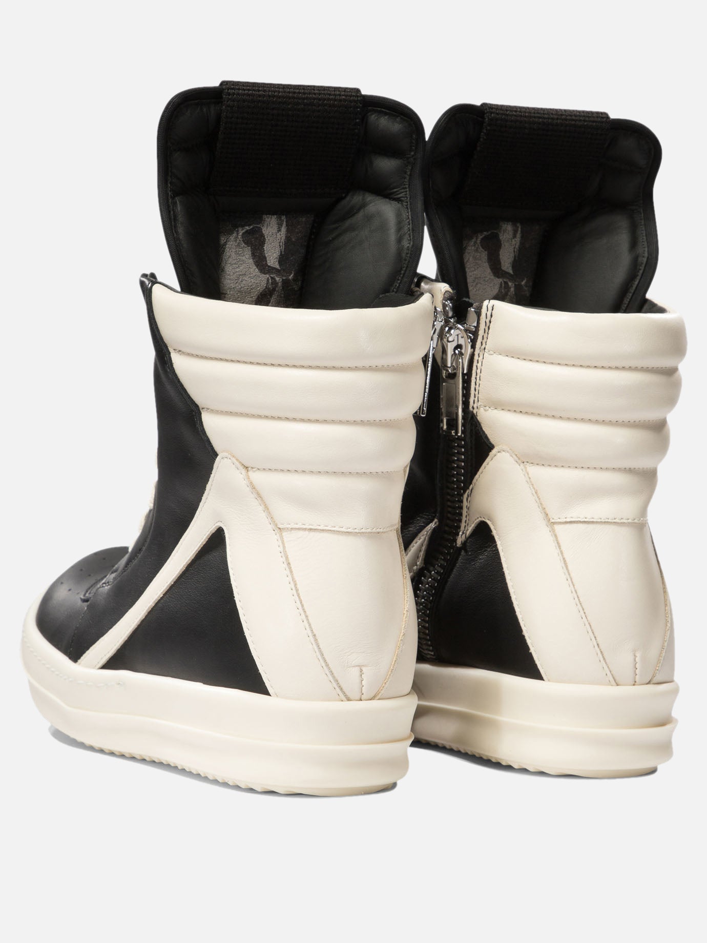 High top sneakers 100% calf leather - 100% rubber  Black - Rick Owens Women | PDP | VIETTI Online Store | Zoom-Modal_4
