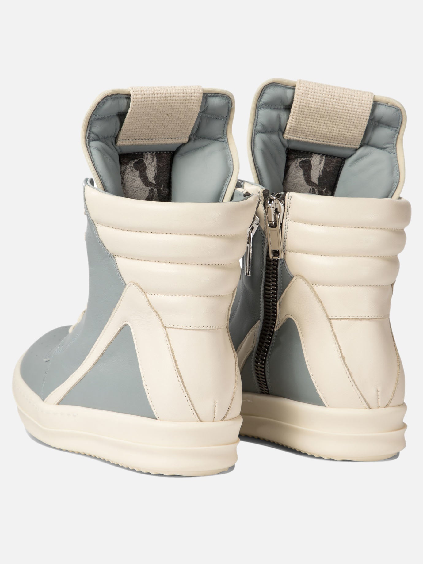 High top sneakers 100% calf leather - 100% rubber  Light blue - Rick Owens Women | PDP | VIETTI Online Store | Zoom-Modal_4
