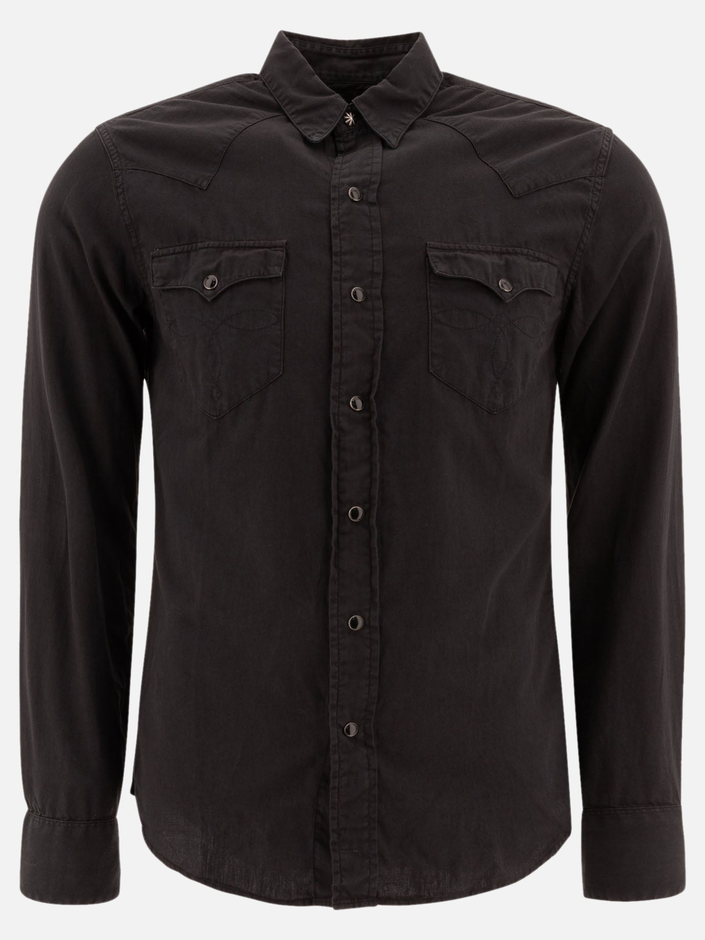 RRL by Ralph Lauren Twill western shirt Black