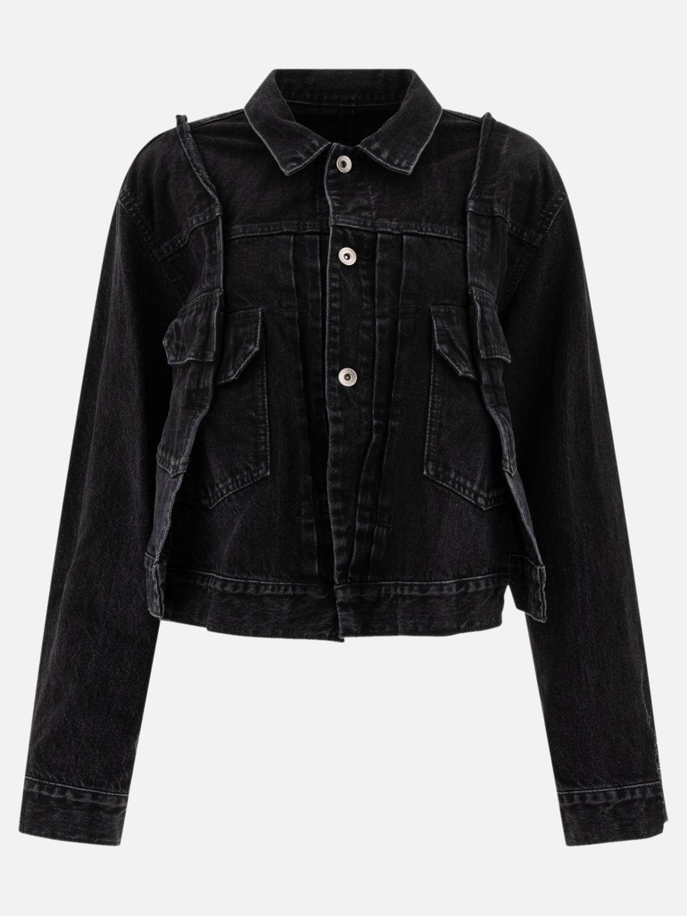 Panelled denim jacket