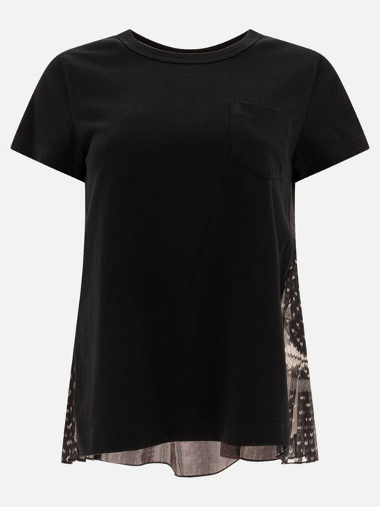 Sacai "Trompe-l'oeil" t-shirt Black