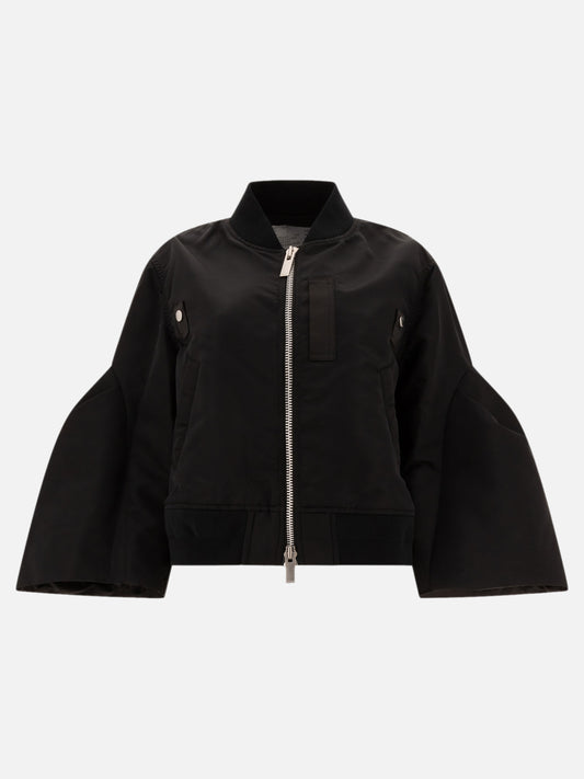 Bomber jackets Solid colour  Black - Sacai Women | PLP | VIETTI Online Store 
