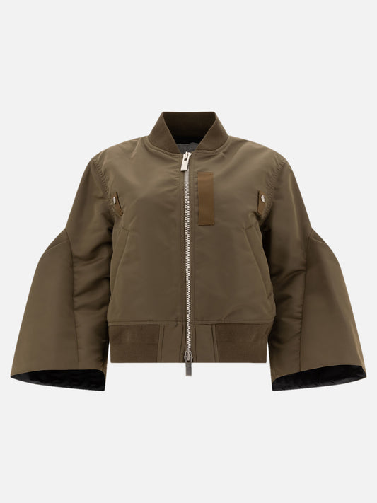 Bomber jackets Solid colour  Green - Sacai Women | PLP | VIETTI Online Store 
