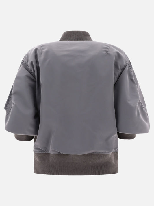Bomber jackets Solid colour  Grey - Sacai Women | PLP | VIETTI Online Store | 2
