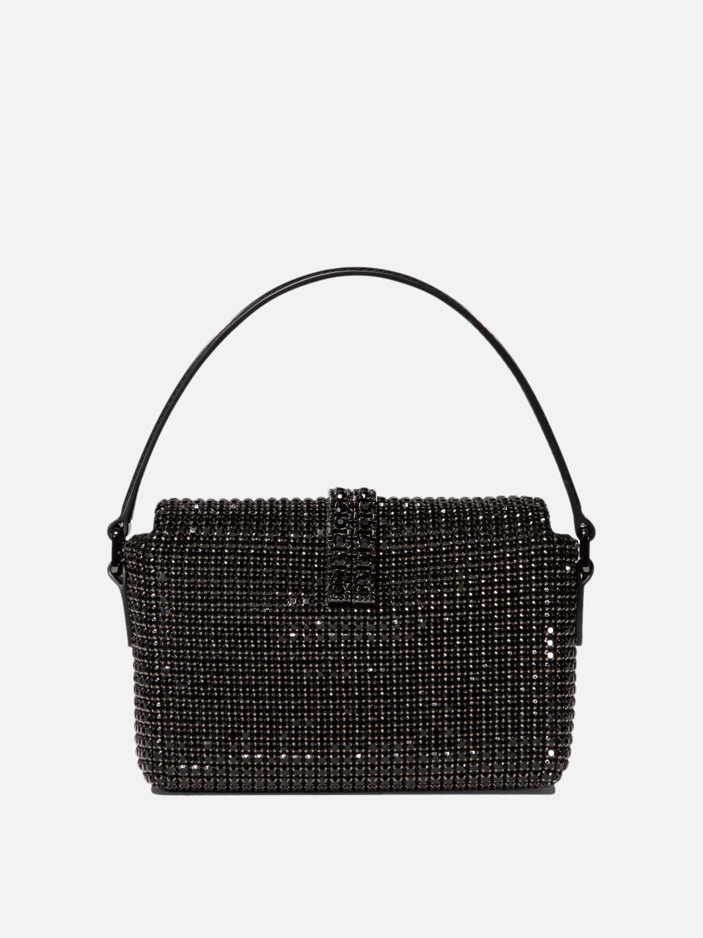 Shoulder bag with rhinestones