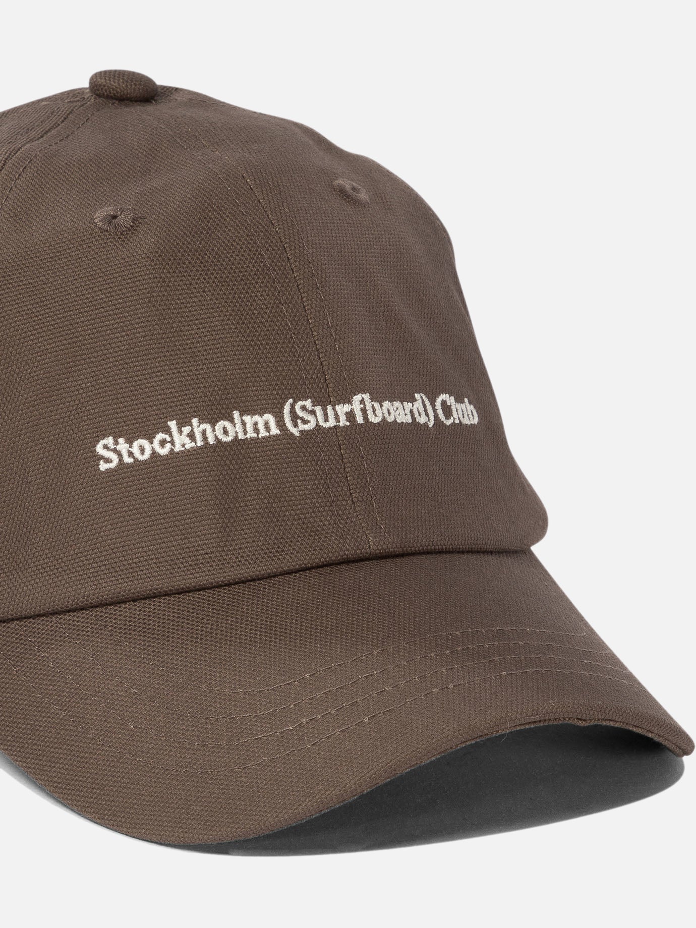 Stockholm Surfboard Club Baseball cap with embroidered logo Brown