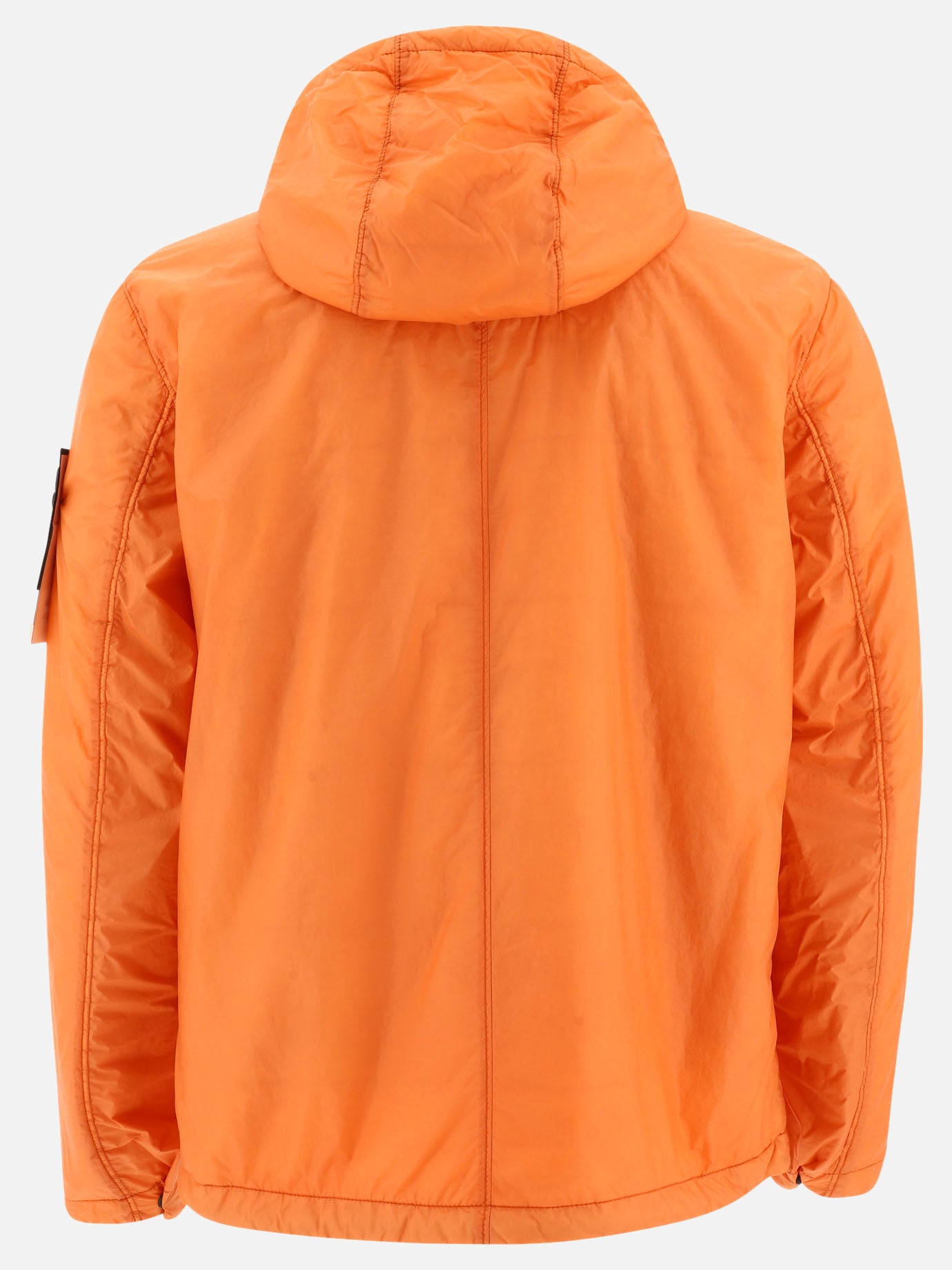 Stone Island "Micro Yarn" windbreaker jacket Orange