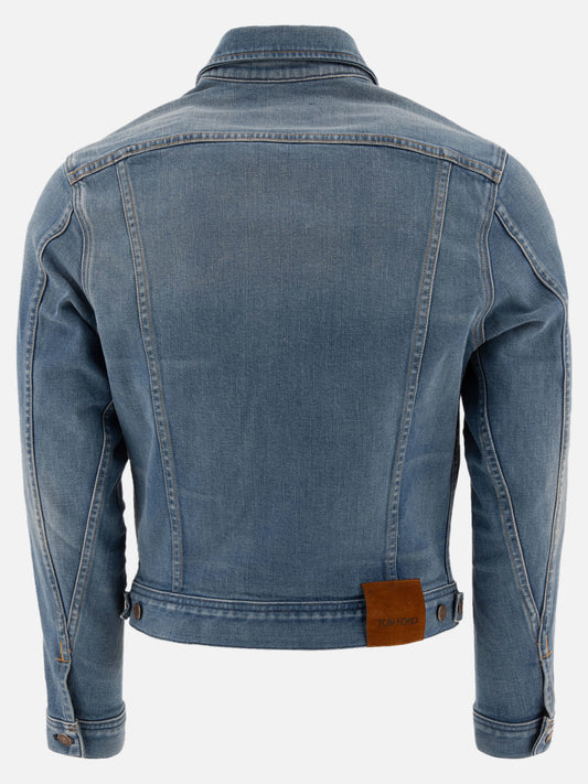 Denim jackets Solid colour  Blue - Tom Ford Men | PLP | VIETTI Online Store | 2
