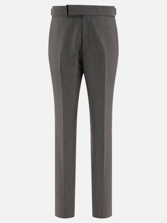 Wool and mohair trousers