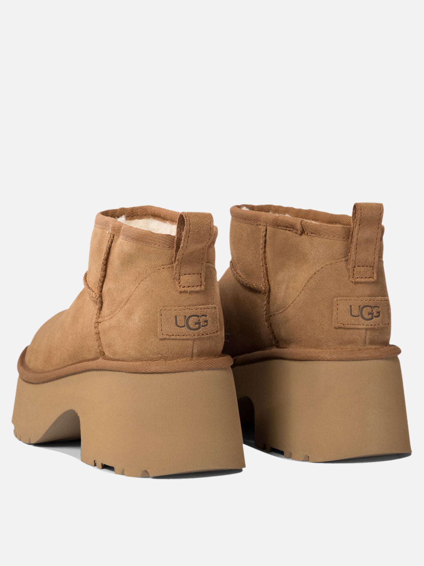 Ugg "Classic Ultra Mini New Heights" ankle boots Beige