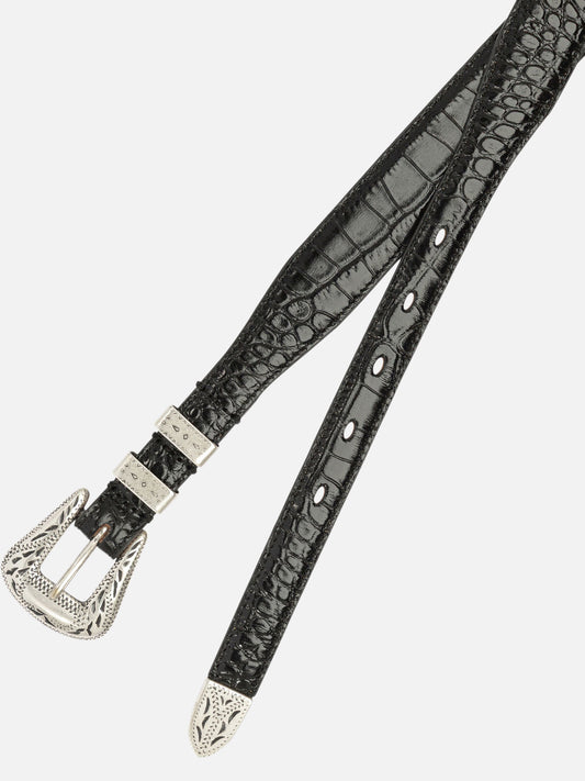 Leather belts 100% leather  Black - Adriano Meneghetti Women | VIETTI Online Store | 2
