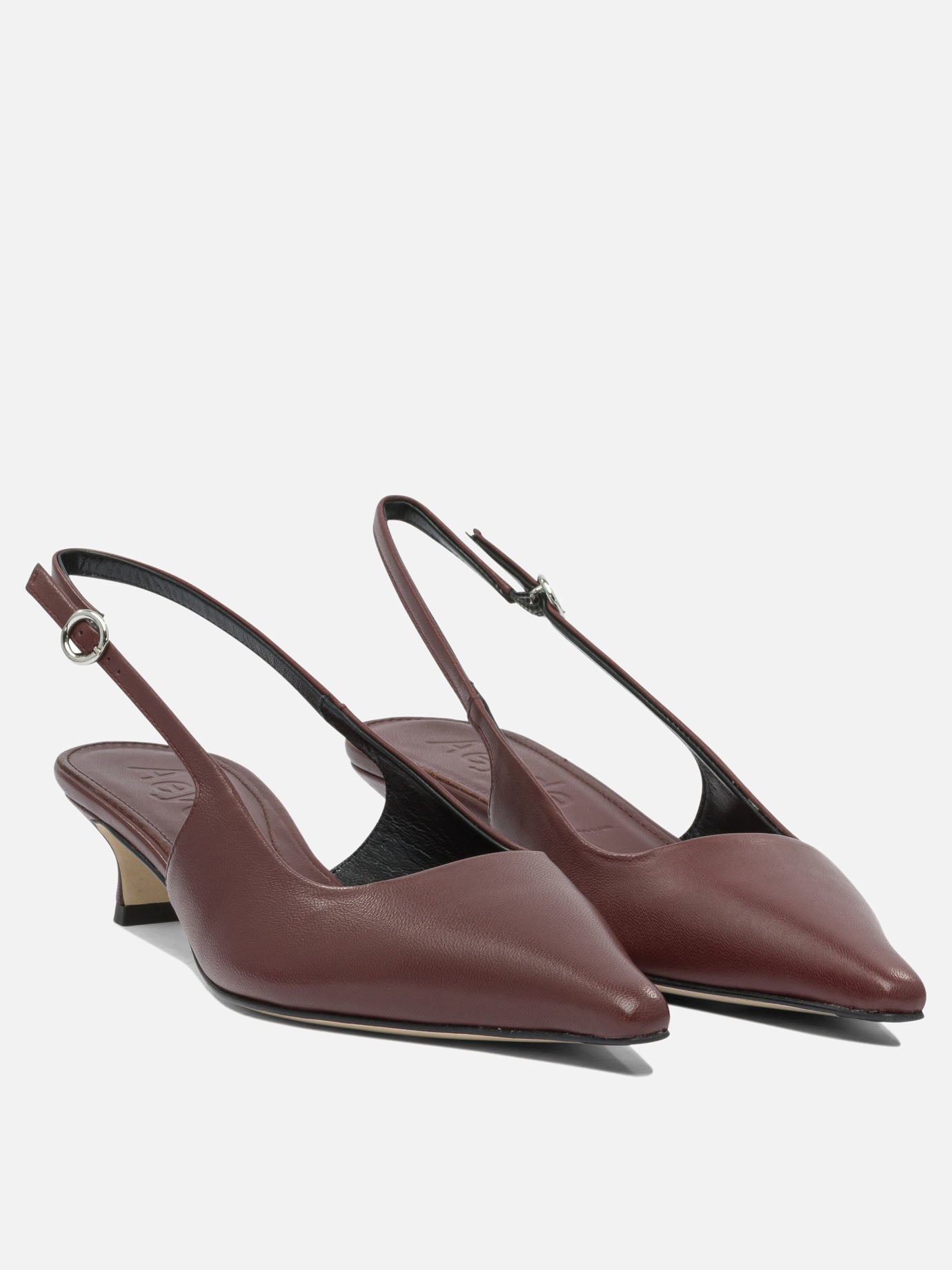 Slingbacks 100% leather - 70% leather 30% rubber  Bordeaux - Aeyde Women | PDP | VIETTI Online Store | thumbnail_2