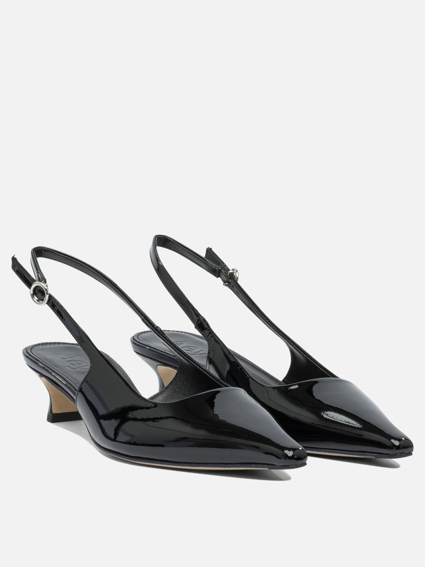 Slingbacks 100% leather - 70% leather 30% rubber  Black - Aeyde Women | PDP | VIETTI Online Store | Zoom-Modal_2
