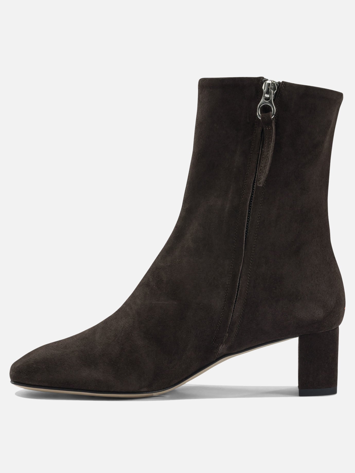 Zipped boots 100% leather - 100% leather  Brown - Aeyde Women | PDP | VIETTI Online Store | thumbnail_3