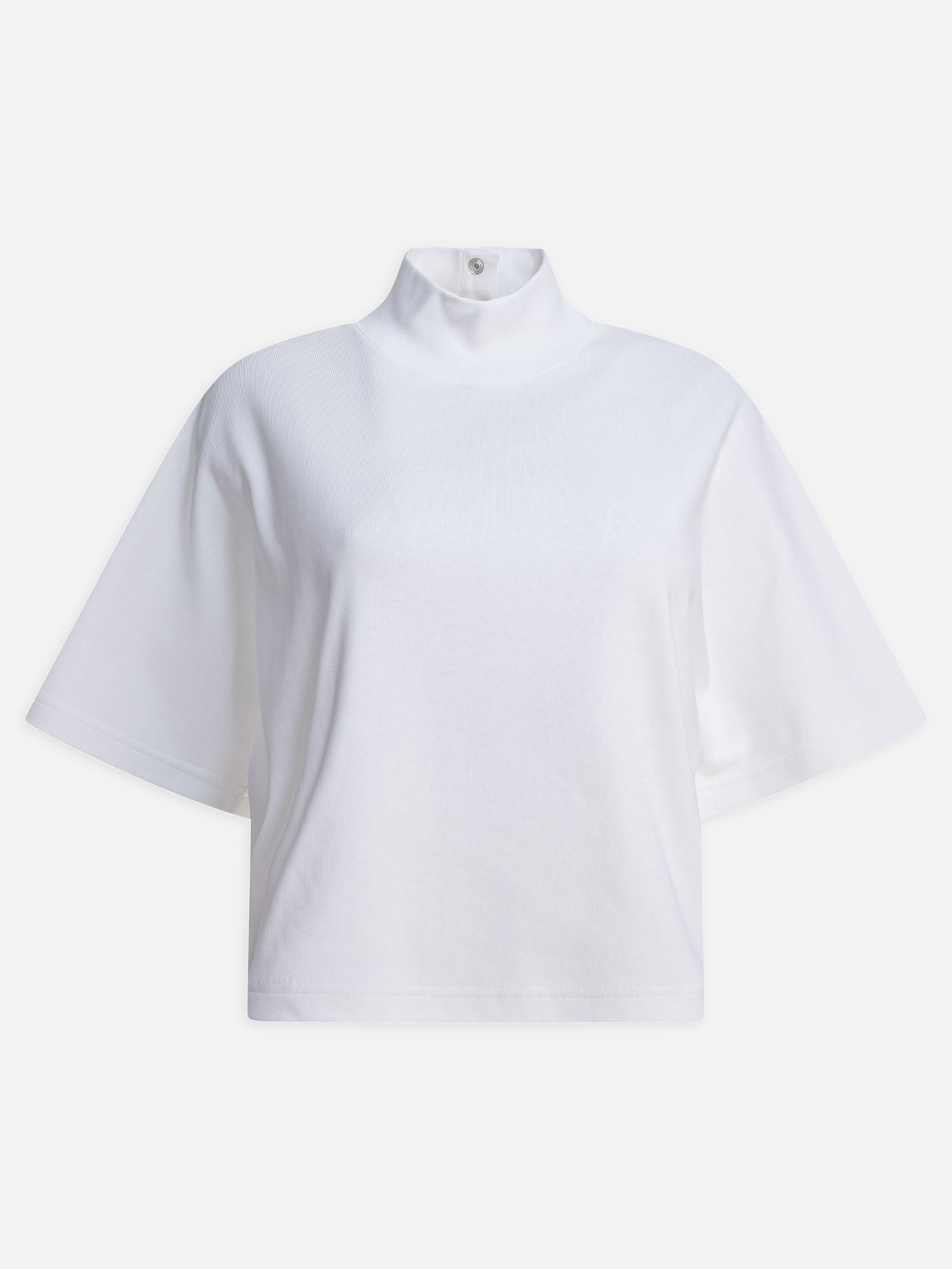 Alaïa T-shirt with high neck White