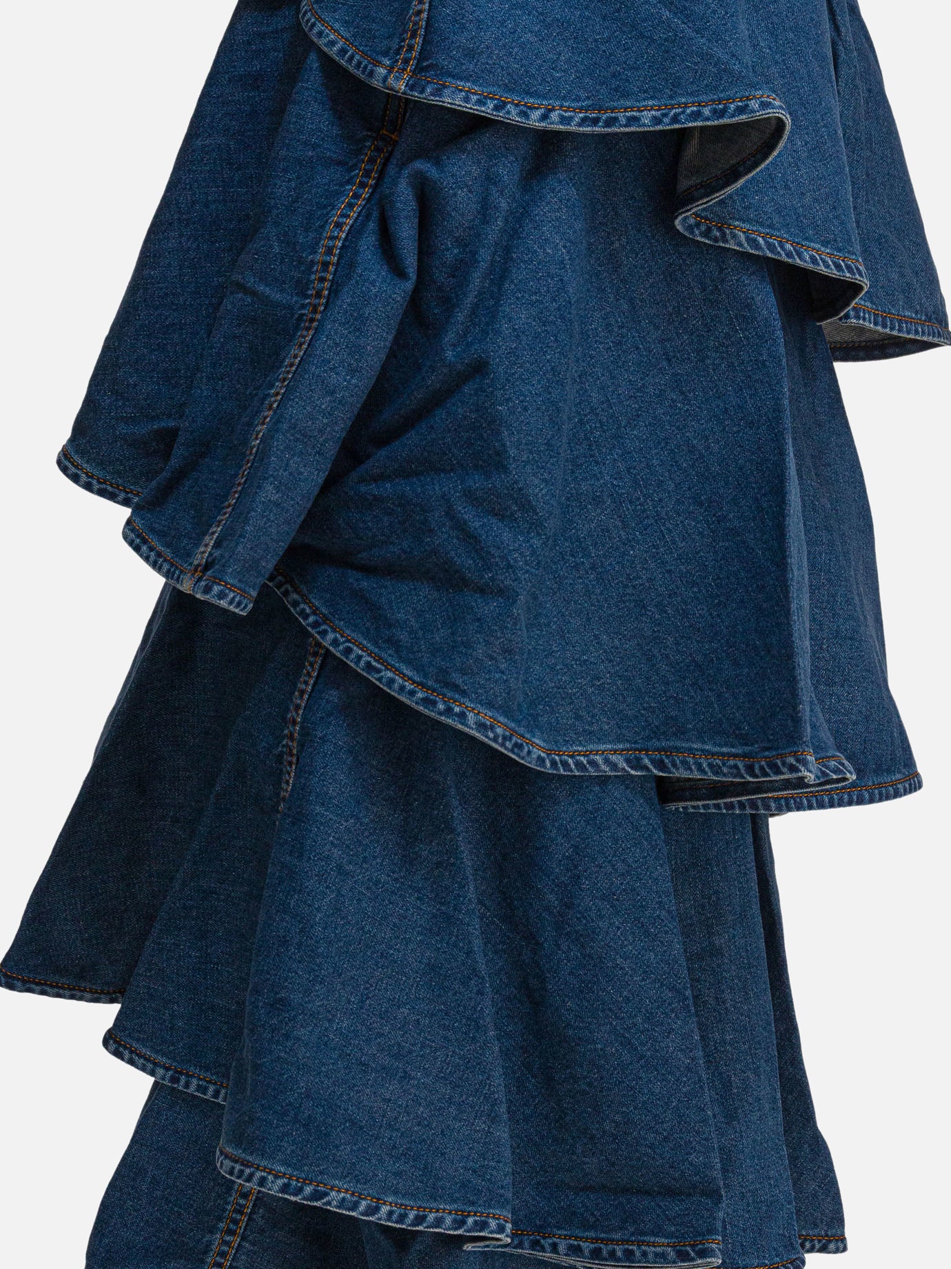 Midi skirts Denim  Blue - Alaïa Women | PDP | VIETTI Online Store | Zoom-Modal_4
