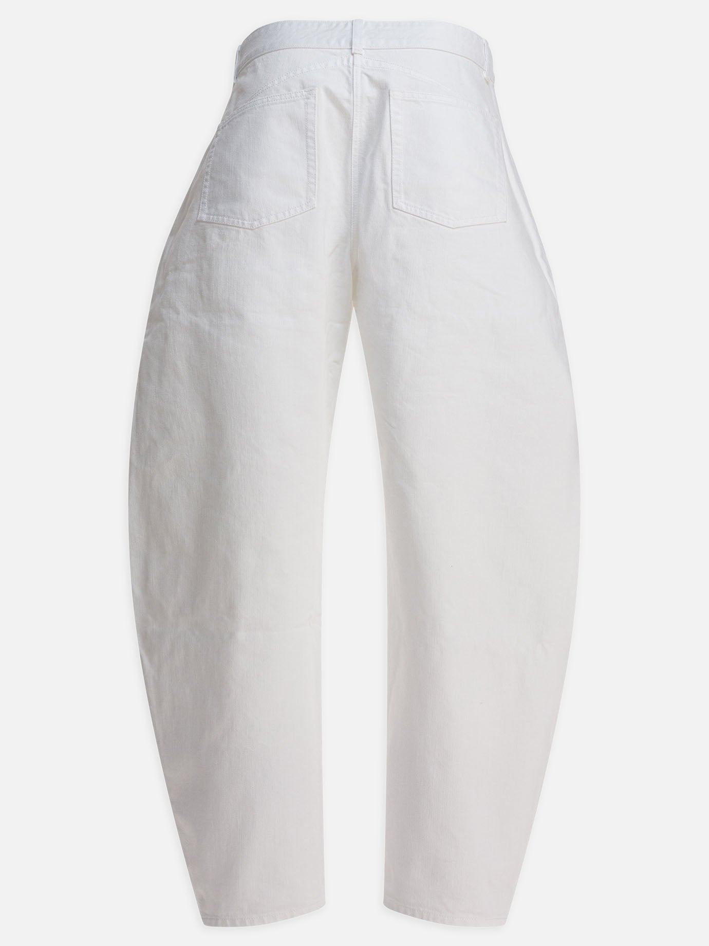 Alaïa Low waist rounded jeans 15012618_36 White thumbnail_2
