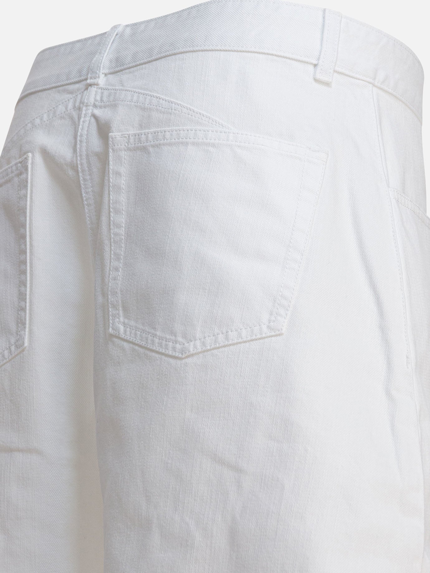 Alaïa Low waist rounded jeans 15012618_36 White thumbnail_4
