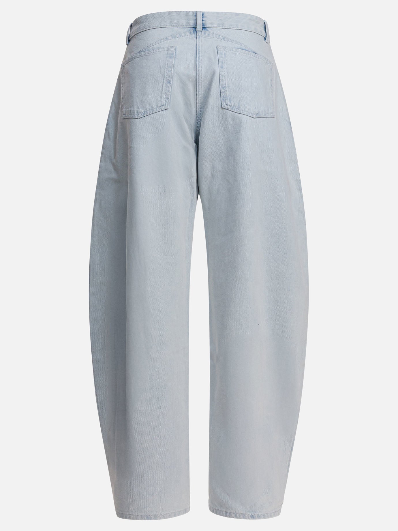 Alaïa Low waist rounded jeans 13125245_36 Light blue thumbnail_2