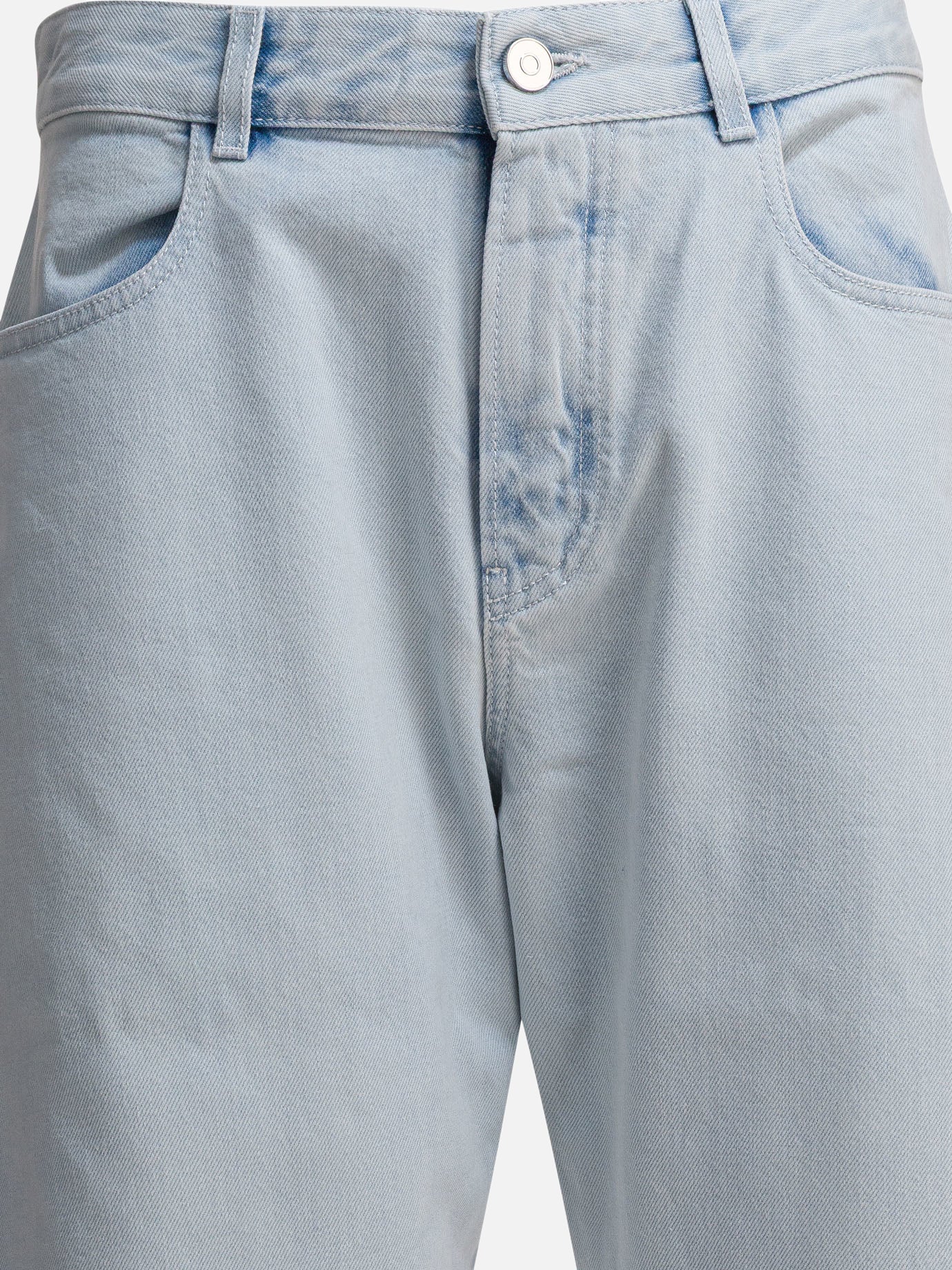 Alaïa Low waist rounded jeans 13125245_36 Light blue thumbnail_3