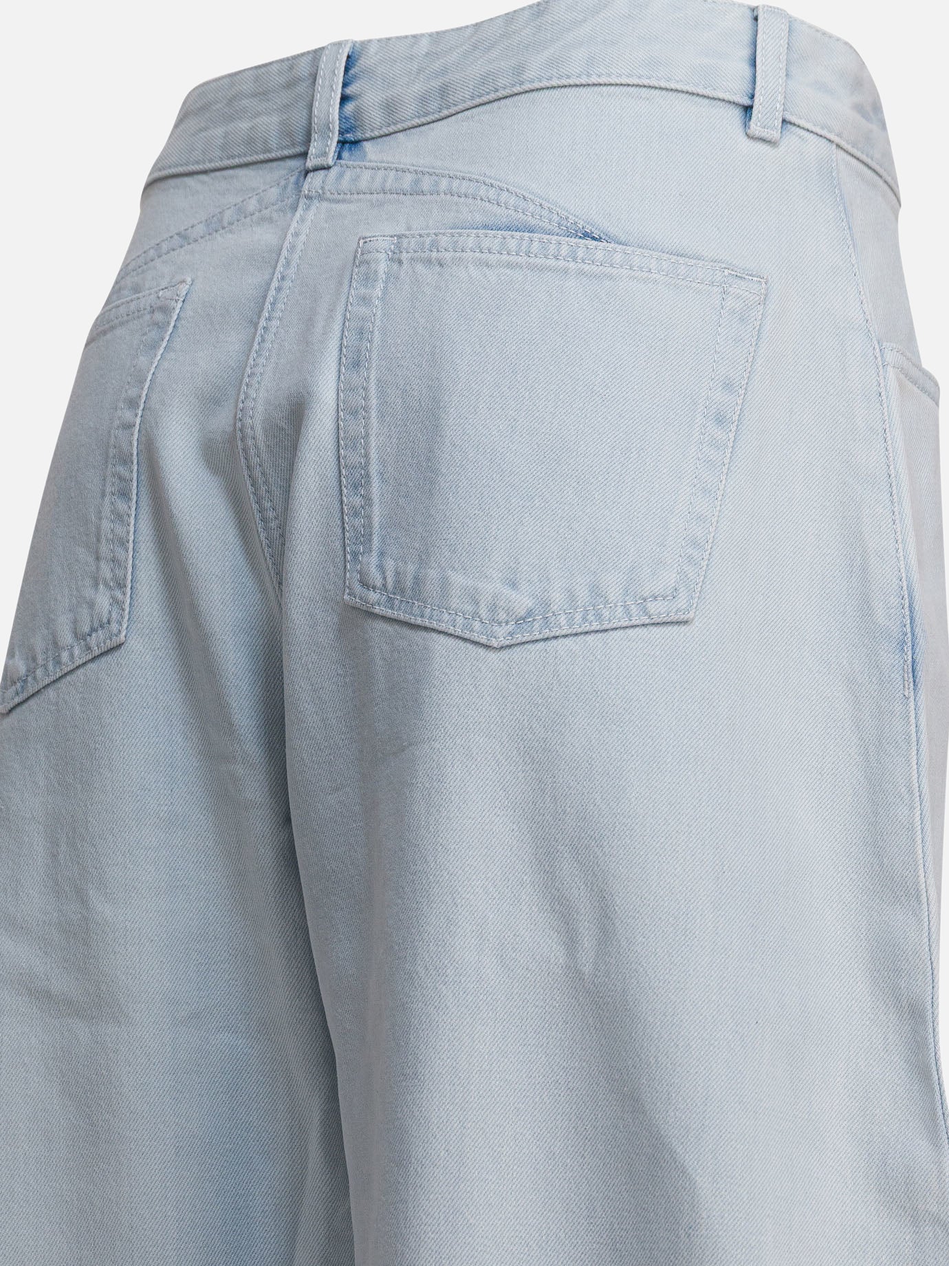 Alaïa Low waist rounded jeans 13125245_36 Light blue thumbnail_4