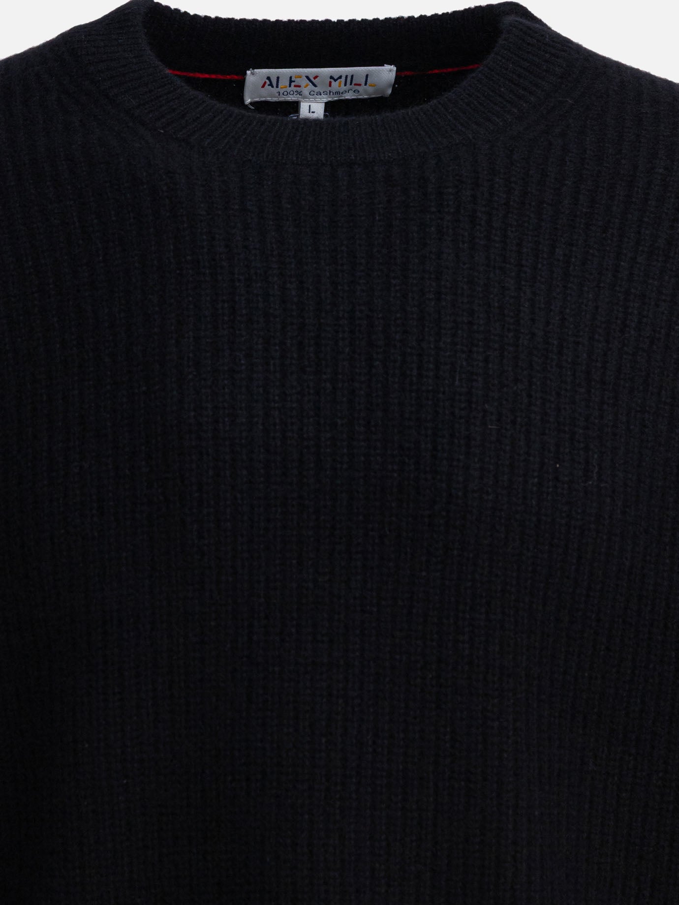 Crewneck sweaters Solid colour  Black - Alex Mill Men | PDP | VIETTI Online Store | Zoom-Modal_3
