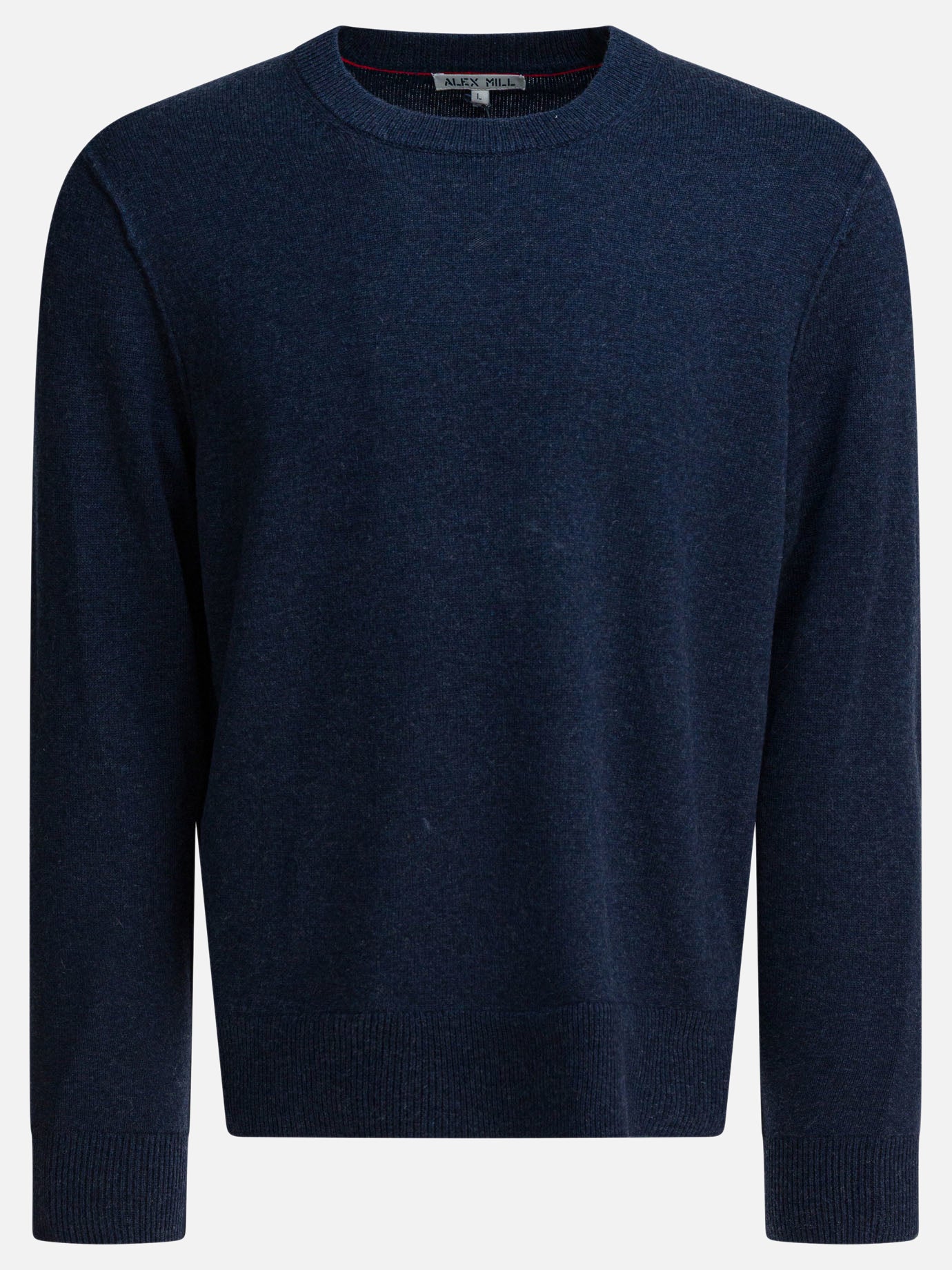 Crewneck sweaters Solid colour  Blue - Alex Mill Men | PDP | VIETTI Online Store | thumbnail