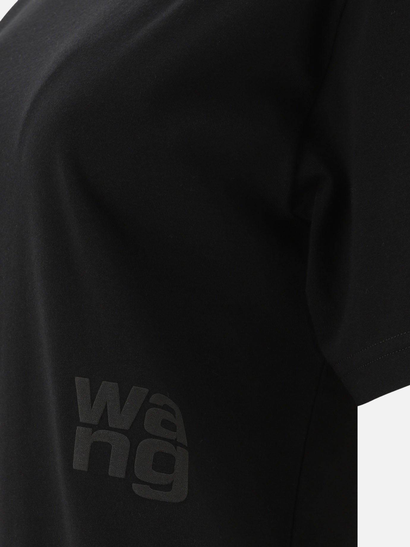 Crewneck t-shirts Solid colour  Black - Alexander Wang Women | PDP | VIETTI Online Store | thumbnail_4