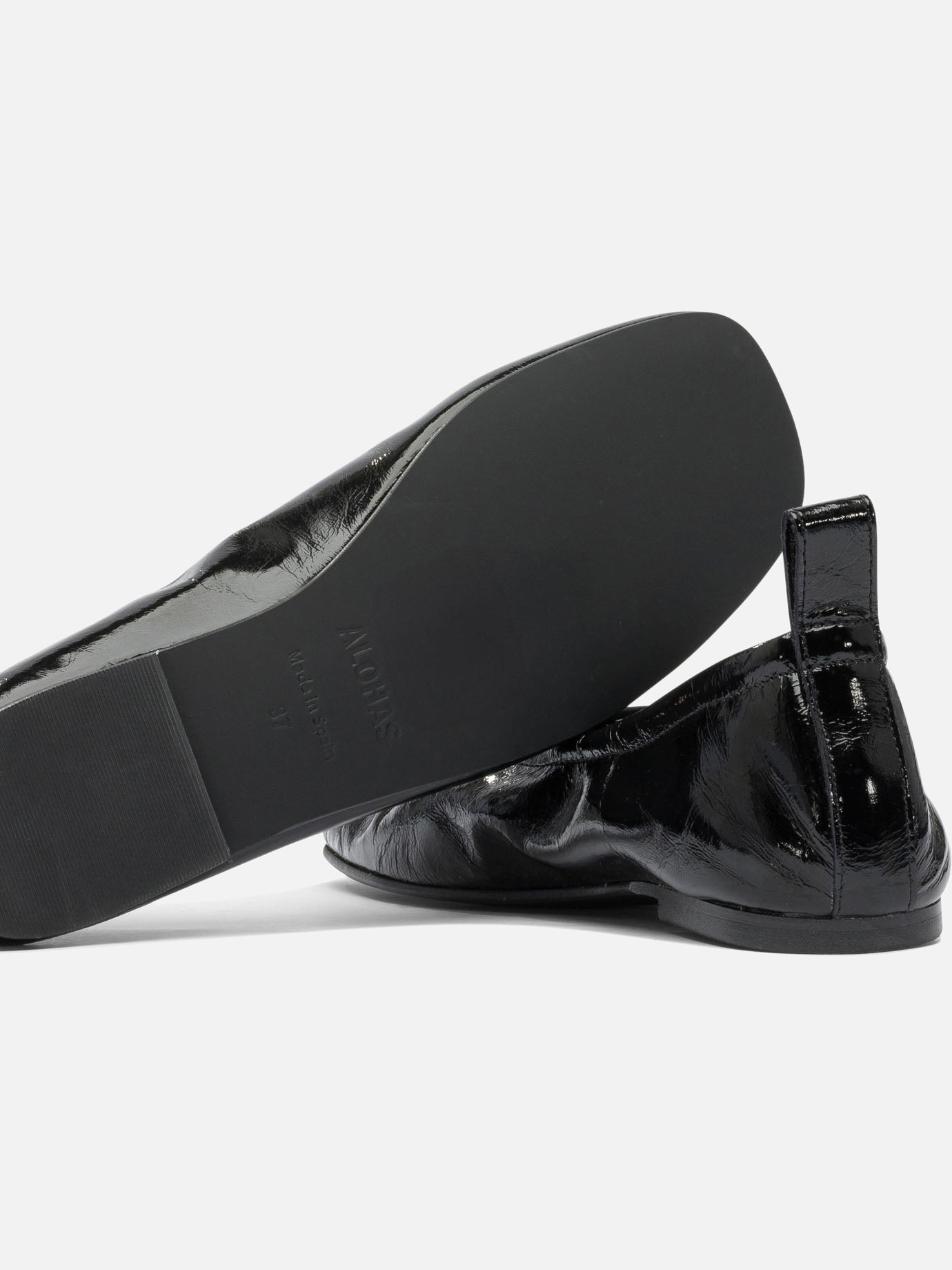 Classic ballet flats 100% goat leather - 100% cuerolite  Black - Alohas Women | PDP | VIETTI Online Store | Zoom-Modal_5
