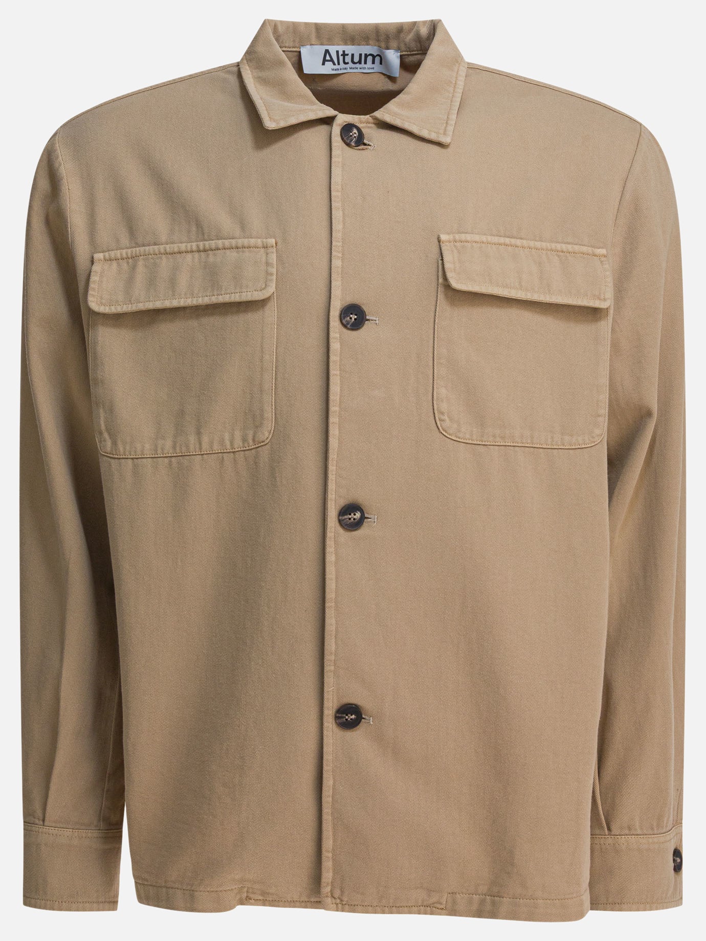 Overshirt jackets Solid colour  Beige - Altum Men | PDP | VIETTI Online Store | thumbnail