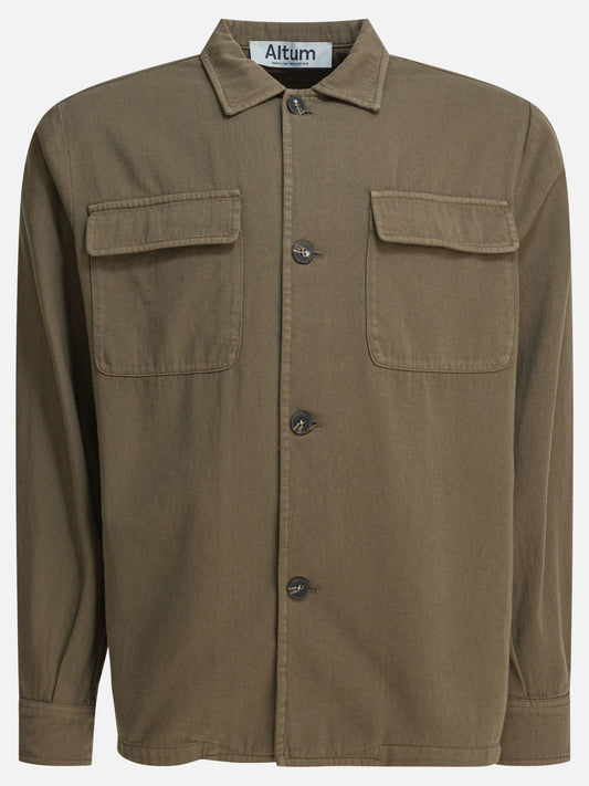 Overshirt jackets Solid colour  Green - Altum Men | PLP | VIETTI Online Store 
