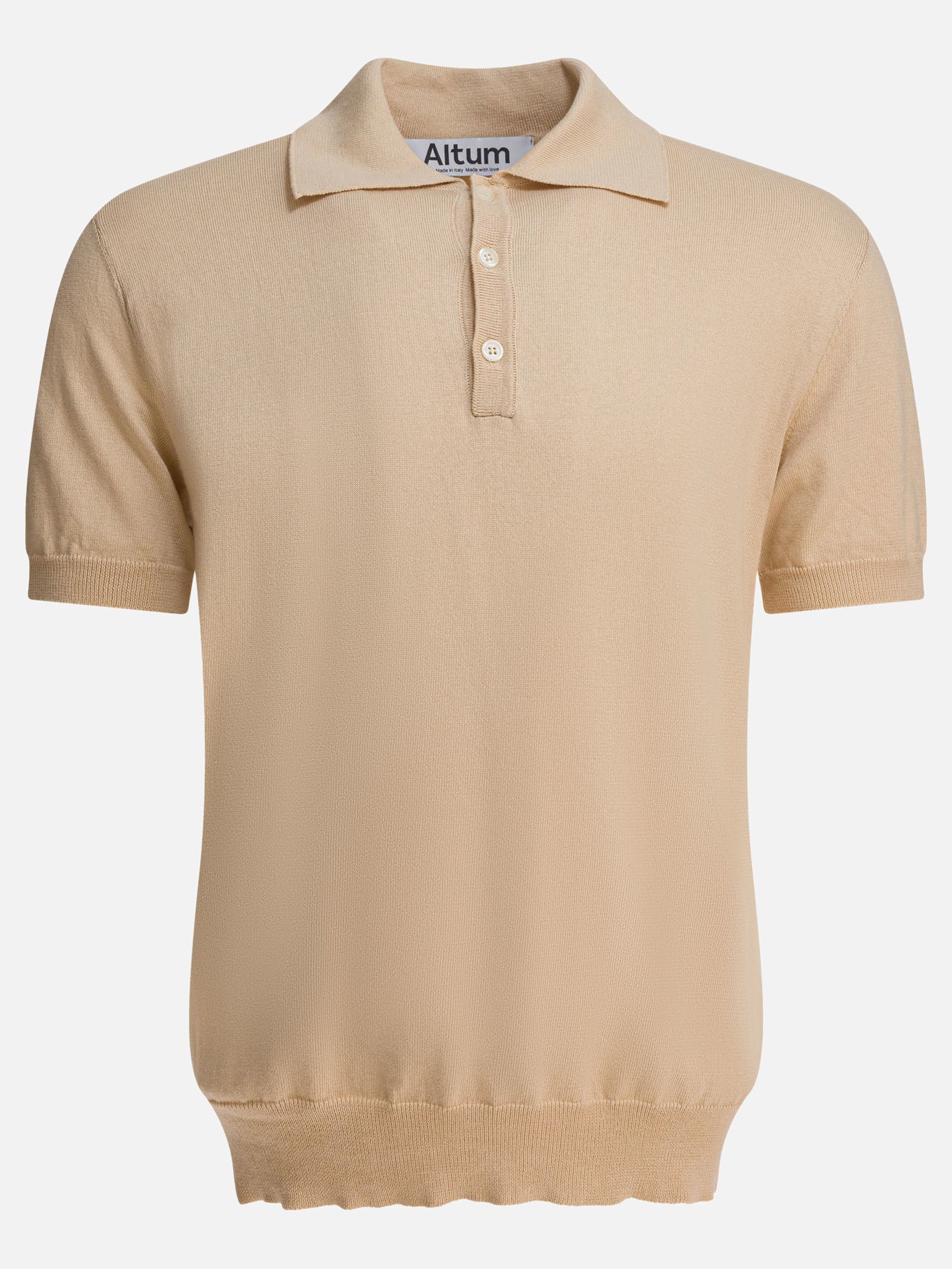 Polo shirts with buttons Solid colour  Beige - Altum Men | PDP | VIETTI Online Store | Zoom-Modal
