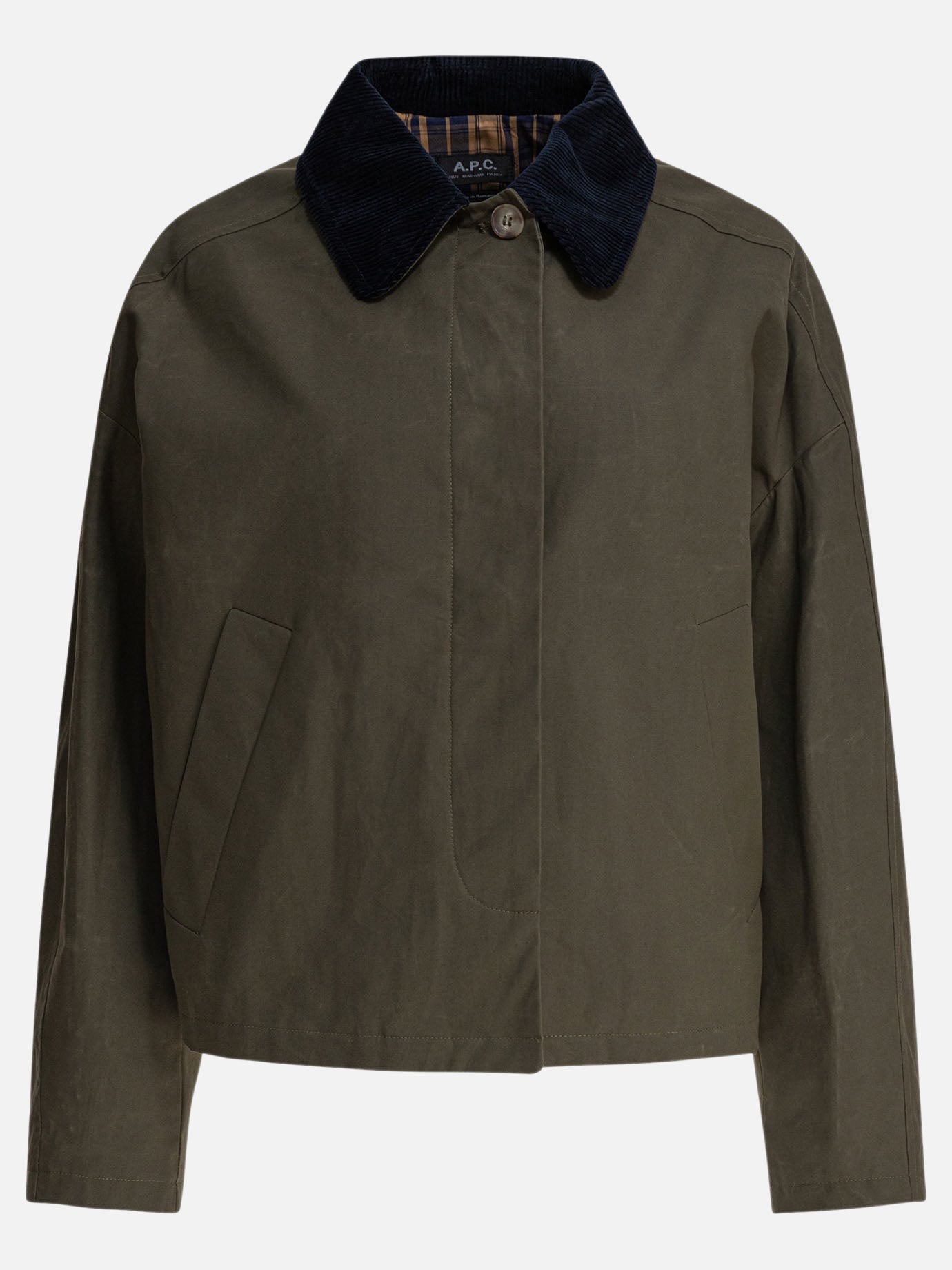 Quilted & Utility Jackets Solid colour  Green - A.P.C. Women | PDP | VIETTI Online Store | Zoom-Modal
