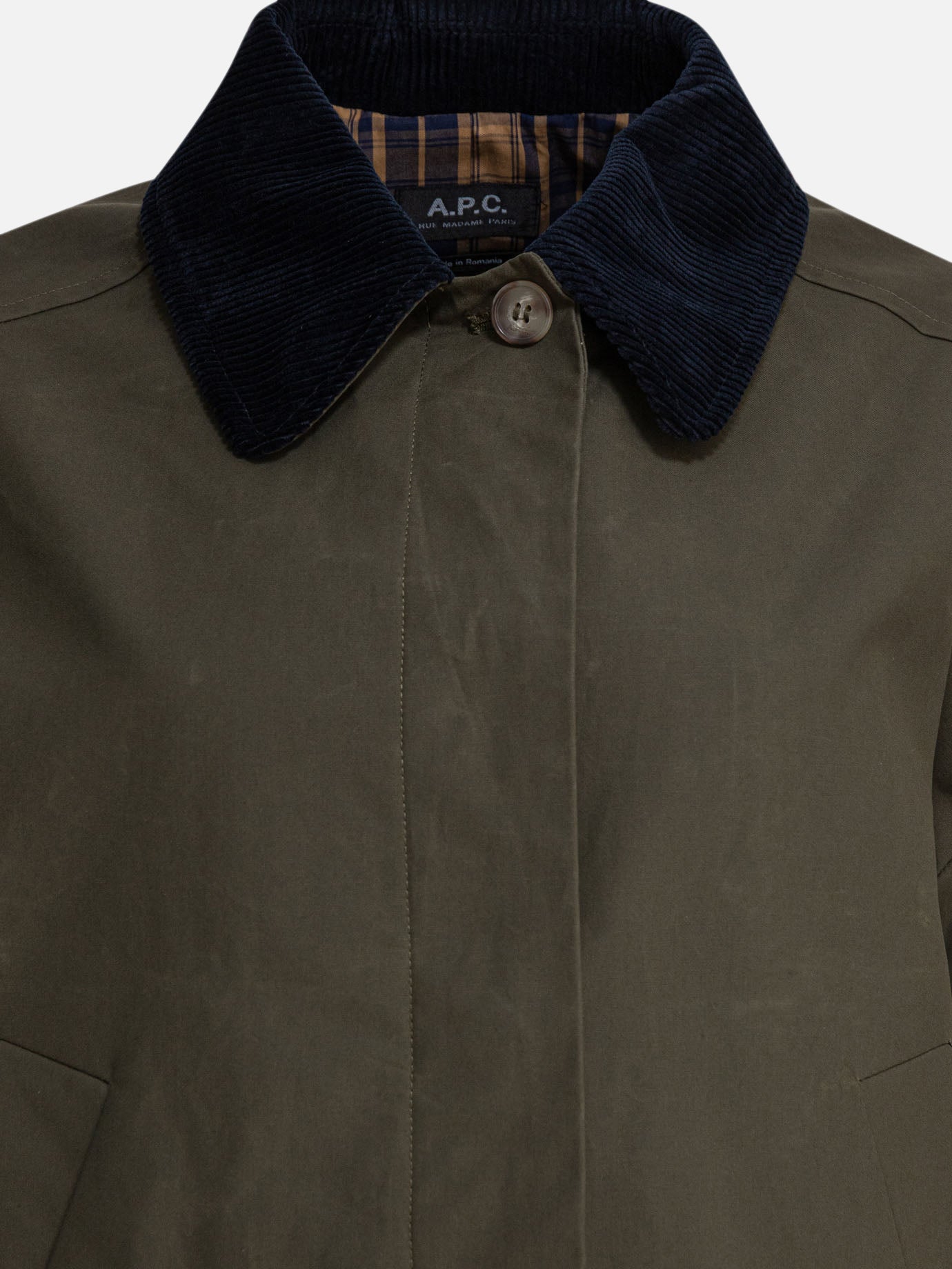 Quilted & Utility Jackets Solid colour  Green - A.P.C. Women | PDP | VIETTI Online Store | thumbnail_3