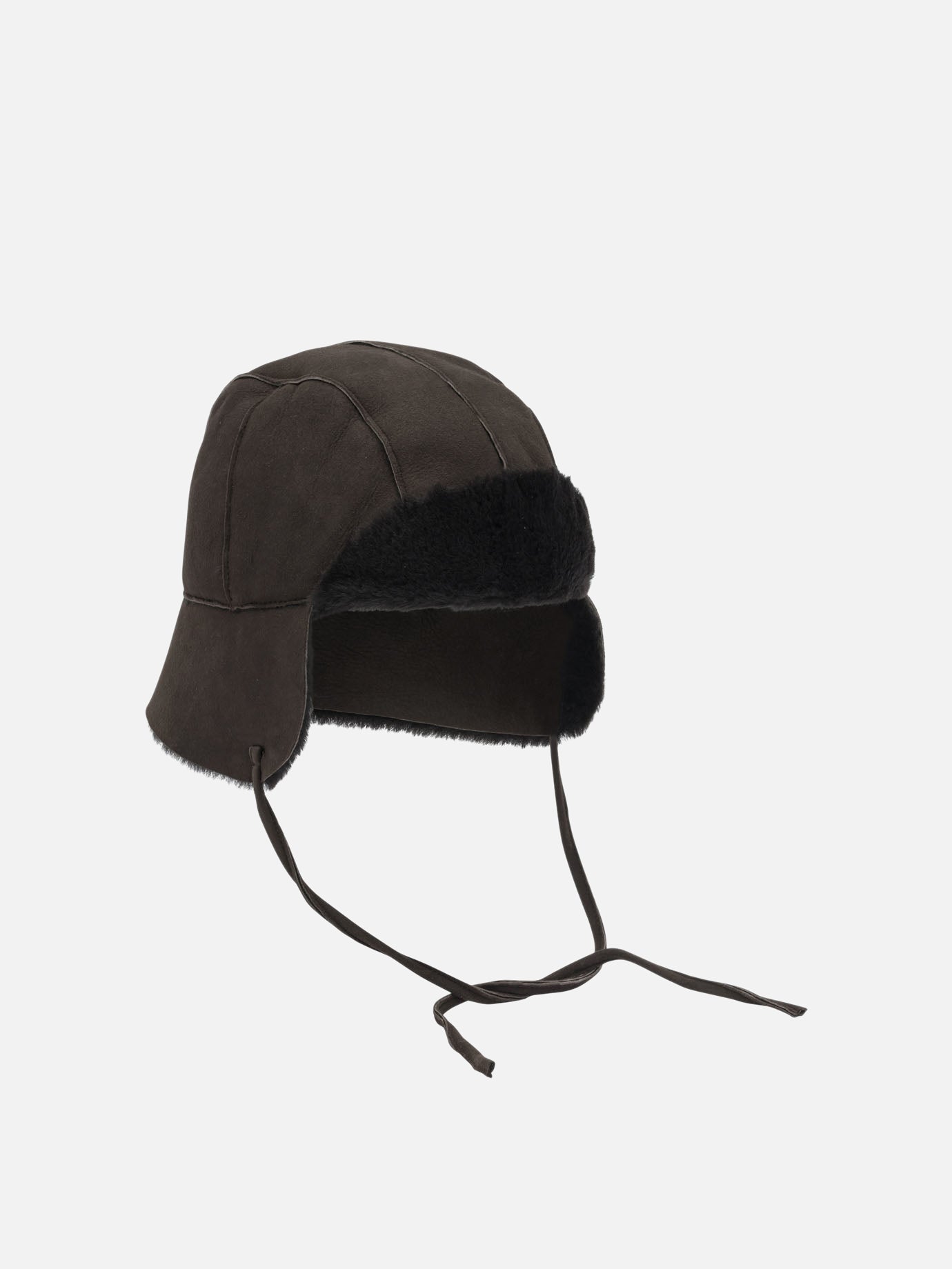 Beanies 100% lamb leather  Brown - Auralee Women | PDP | VIETTI Online Store | thumbnail_2
