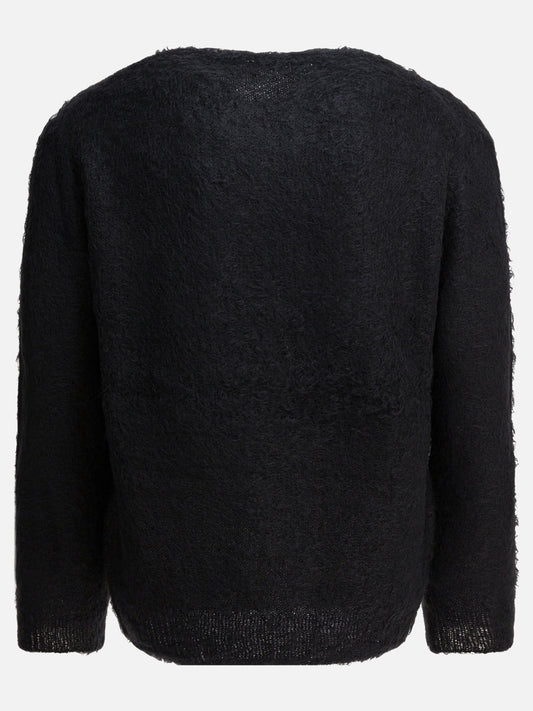Crewneck sweaters Solid colour  Black - Auralee Men | PDP | VIETTI Online Store | 2
