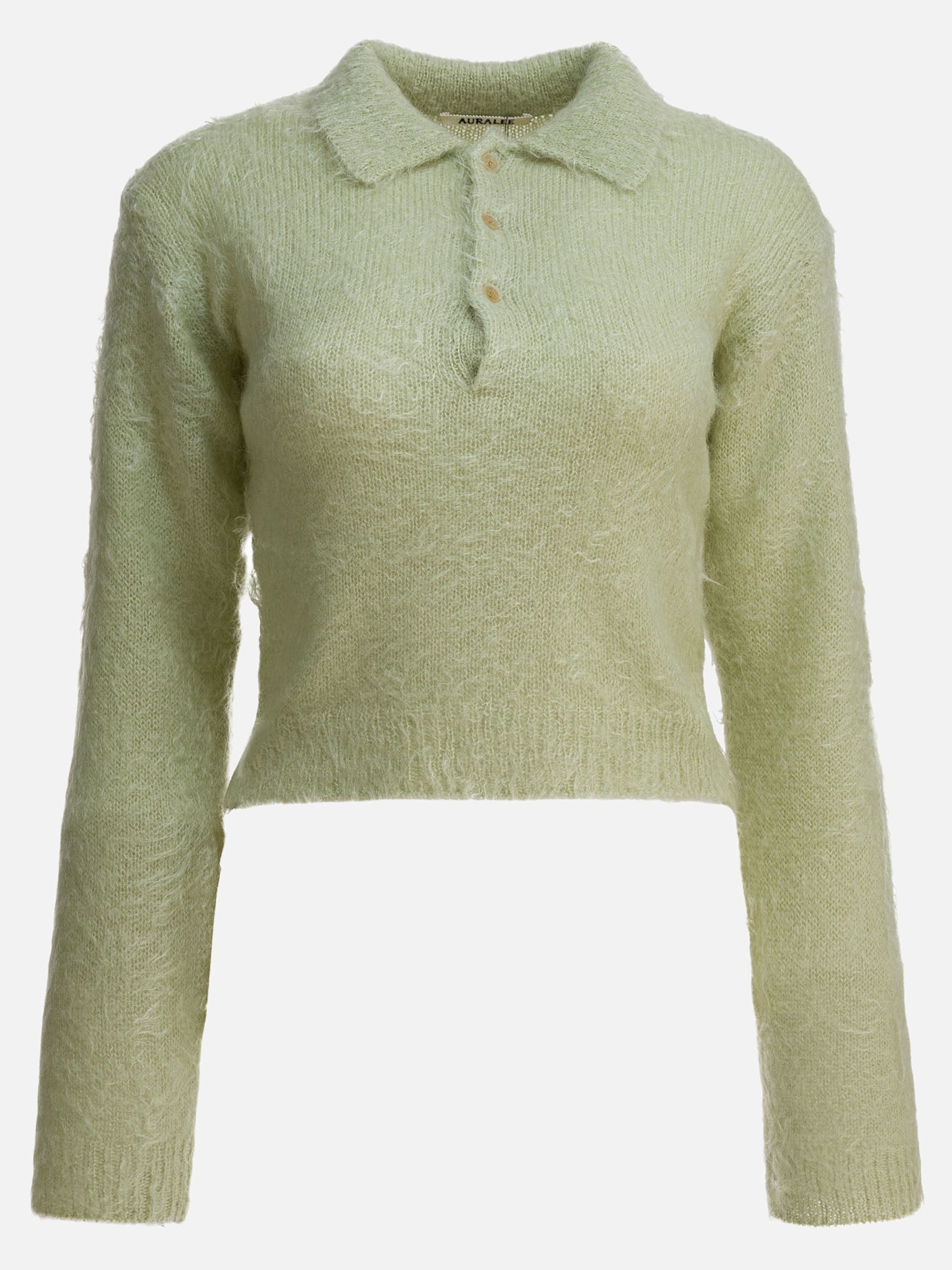 Polo sweater Solid colour  Green - Auralee Women | PDP | VIETTI Online Store | Zoom-Modal
