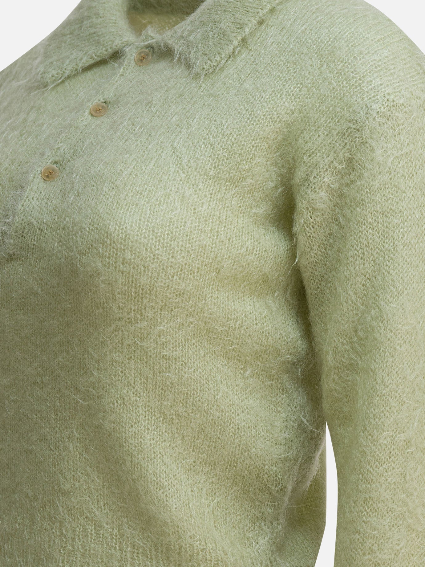 Polo sweater Solid colour  Green - Auralee Women | PDP | VIETTI Online Store | thumbnail_4