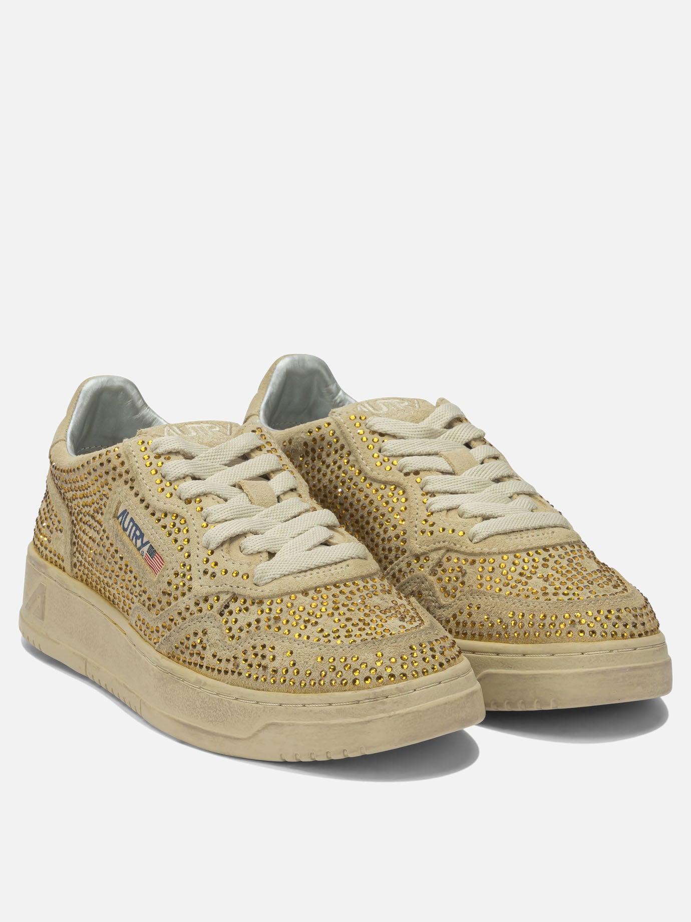 Low top sneakers 100% cow leather - 100% rubber  Beige - Autry Women | PDP | VIETTI Online Store | thumbnail_2