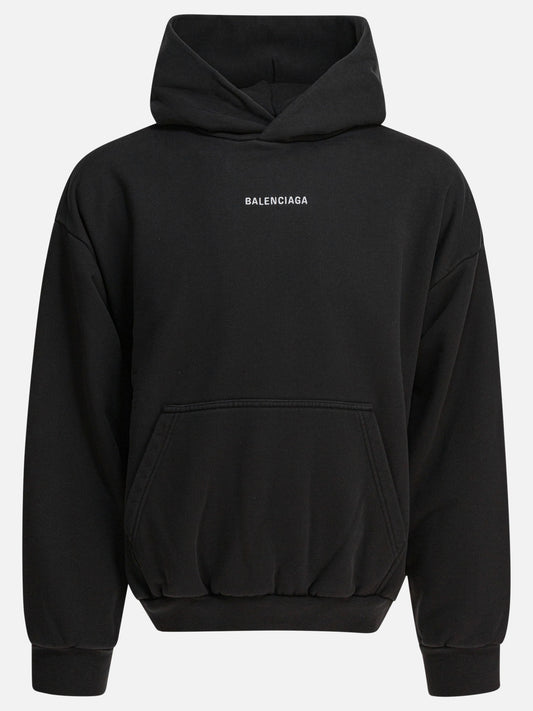 Hoodies Logo  Black - Balenciaga Men | PLP | VIETTI Online Store 
